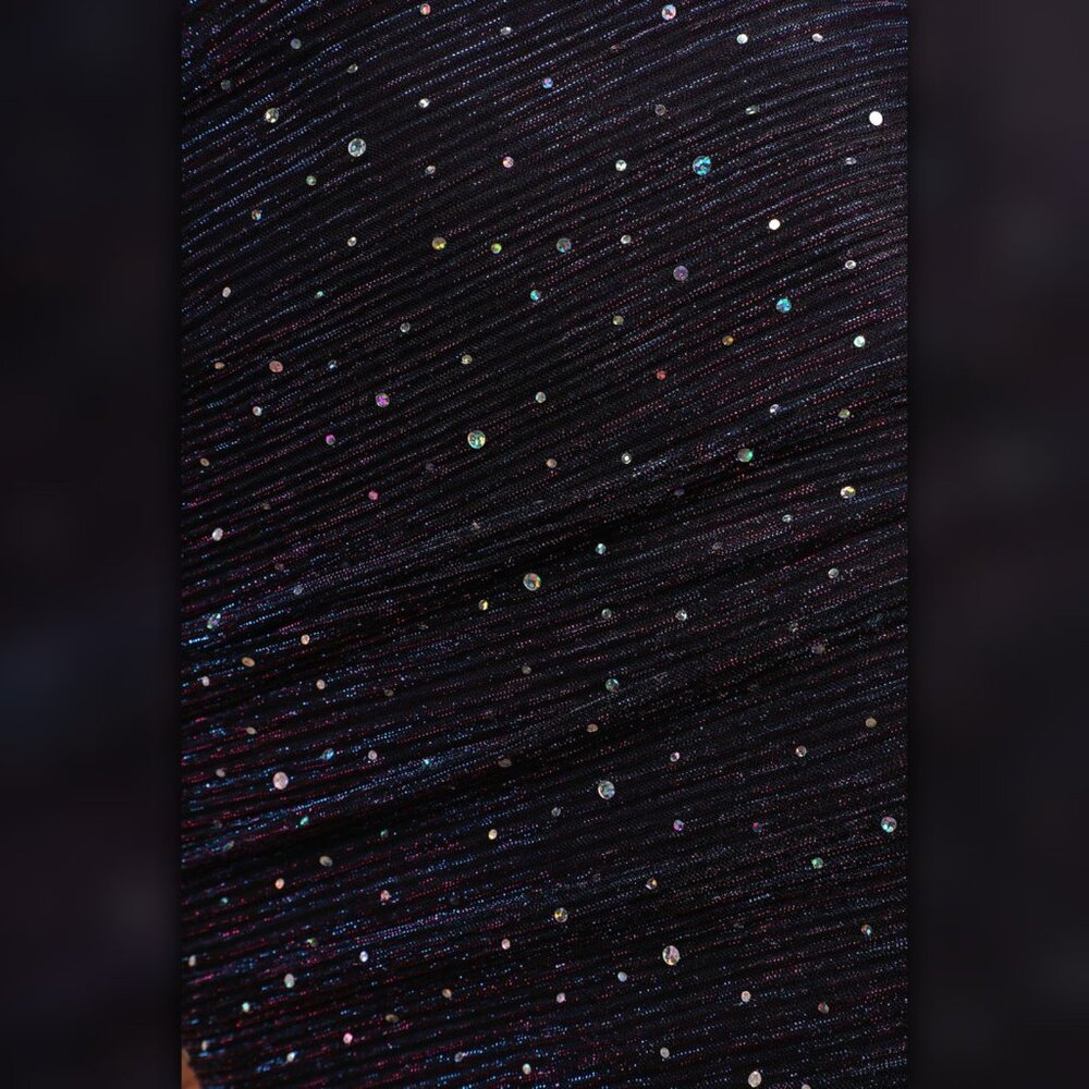 * A526 • Sparkly Ruched Bodycon Mini Dress - Picture 5 of 9